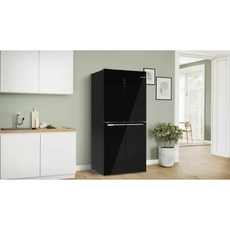 Bosch Serie 4 KMC85LBEA šaldytuvas-šaldiklis, pastatomas, 547 l, juodas