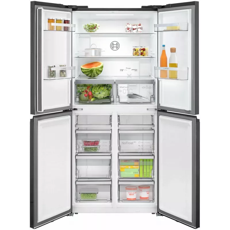 Bosch Serie 4 KMC85LBEA šaldytuvas-šaldiklis, pastatomas, 547 l, juodas
