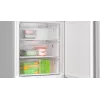 Šaldytuvas-šaldiklis laisvai pastatomas Bosch Serie 4 KGN497LDF — 440 L bendras, 311 L šaldytuvas + 129 L šaldiklis, NoFrost, LED ekranas, Nerūdijantis plienas