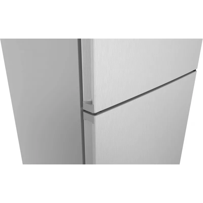 Šaldytuvas-šaldiklis laisvai pastatomas Bosch Serie 4 KGN497LDF — 440 L bendras, 311 L šaldytuvas + 129 L šaldiklis, NoFrost, LED ekranas, Nerūdijantis plienas