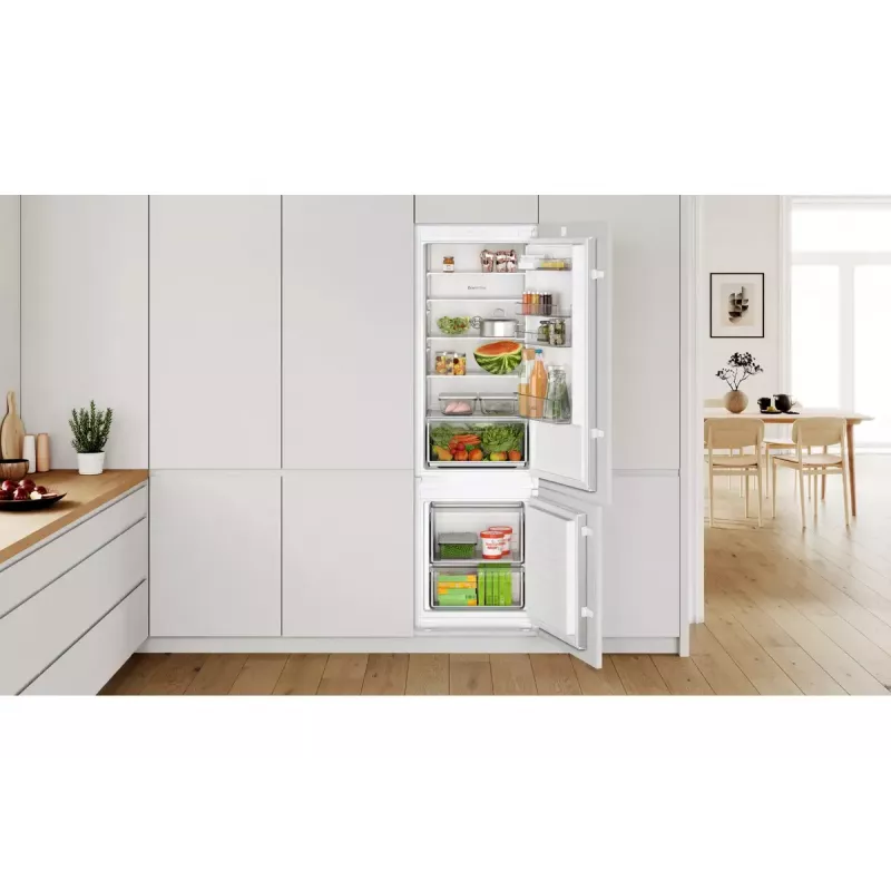 Bosch Serie 2 KIV87NSE0 šaldytuvas-šaldiklis Įmontuojamas 270 L Balta