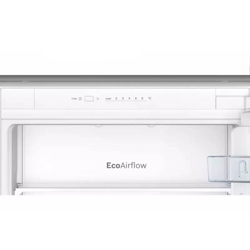Šaldytuvas su šaldikliu Bosch Serie 2 KIV86NSE0 — 267 L, apatinis šaldiklis, baltas, 177,2×54,1×54,8 cm, energijos klasė E