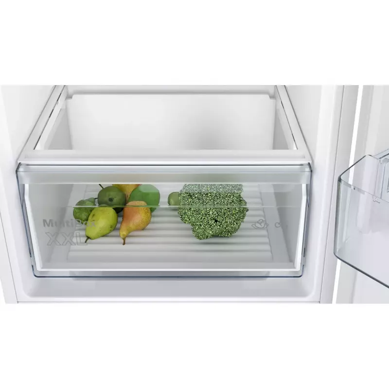 Šaldytuvas su šaldikliu Bosch Serie 2 KIV86NSE0 — 267 L, apatinis šaldiklis, baltas, 177,2×54,1×54,8 cm, energijos klasė E