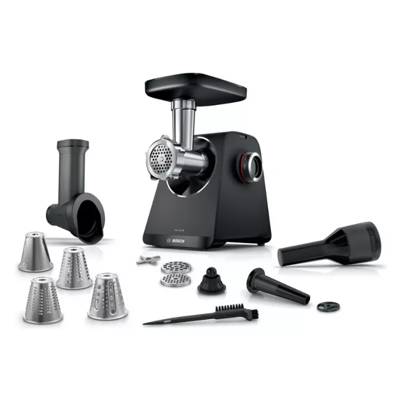 Bosch Serie 4 MFWS440B mėsmalė 1900 W, juoda, sidabrinė