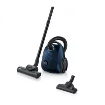 Cilindrinis dulkių siurblys Bosch Serie 2 BGBS2BU1T — 850 W, 3,5 l dulkių maišelis, 8 m veikimo spindulys, mėlynas