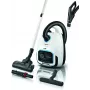 Cilindrinis dulkių siurblys Bosch Serie 6 BGB6SIL1 — 700 W, 4 L dulkių maišelis, HEPA 13, 12 m veikimo spindulys, baltas
