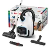 Cilindrinis dulkių siurblys Bosch Serie 6 BGB6SIL1 — 700 W, 4 L dulkių maišelis, HEPA 13, 12 m veikimo spindulys, baltas