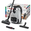 Cilindrinis dulkių siurblys Bosch Serie 6 BGB6X330 — 600 W, HEPA 13, 4 L dulkių maišelis, kietoms grindims ir kilimams, 6 kg, pilka/juoda