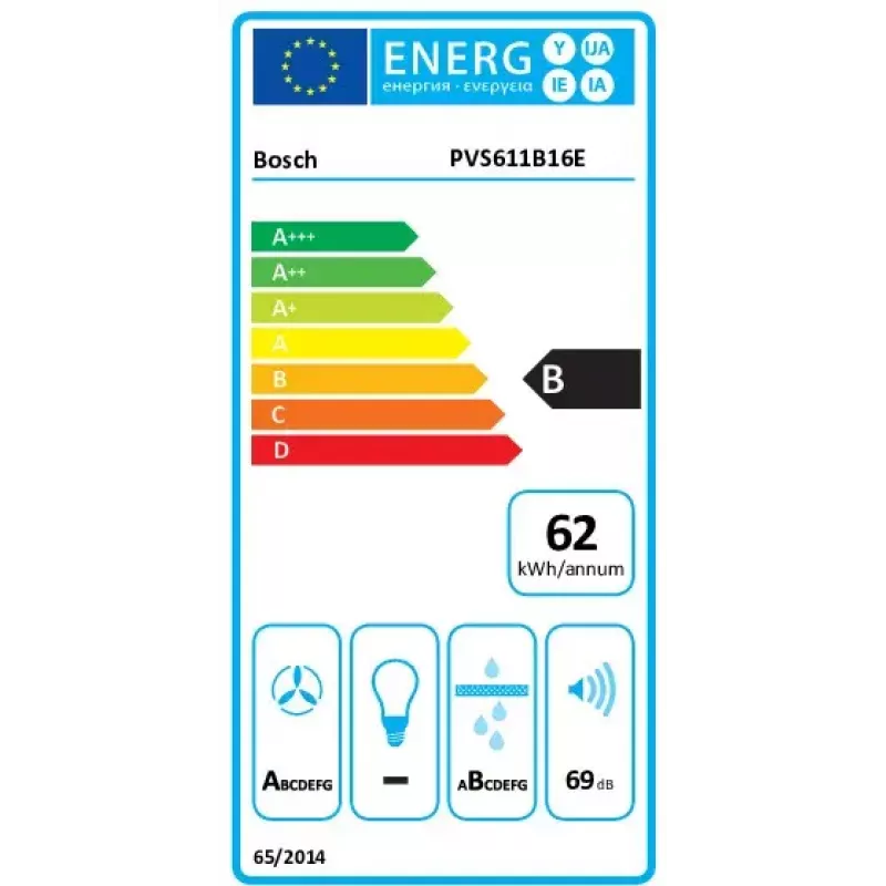Bosch Serie 4 PVS611B16E kaitlentė Juoda Įmontuojama 59,2 cm Zoninė indukcinė kaitlentė 4 zonos Įmontuojamas gartraukis