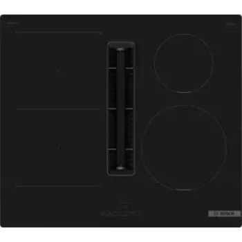 Bosch Serie 4 PVS611B16E kaitlentė Juoda Įmontuojama 59,2 cm Zoninė indukcinė kaitlentė 4 zonos Įmontuojamas gartraukis