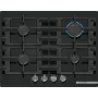 Bosch Serie 4 PNP6B6K40 kaitlentė juoda įmontuojama 60 cm dujinė 4 zonos