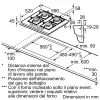 Bosch Serie 4 PNP6B6K40 kaitlentė juoda įmontuojama 60 cm dujinė 4 zonos