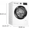 Skalbimo mašina Bosch WAN2827FPL priekinio įkrovimo 7 kg 1200 aps./min. A+++ balta LED ekranas 598×845×590 mm