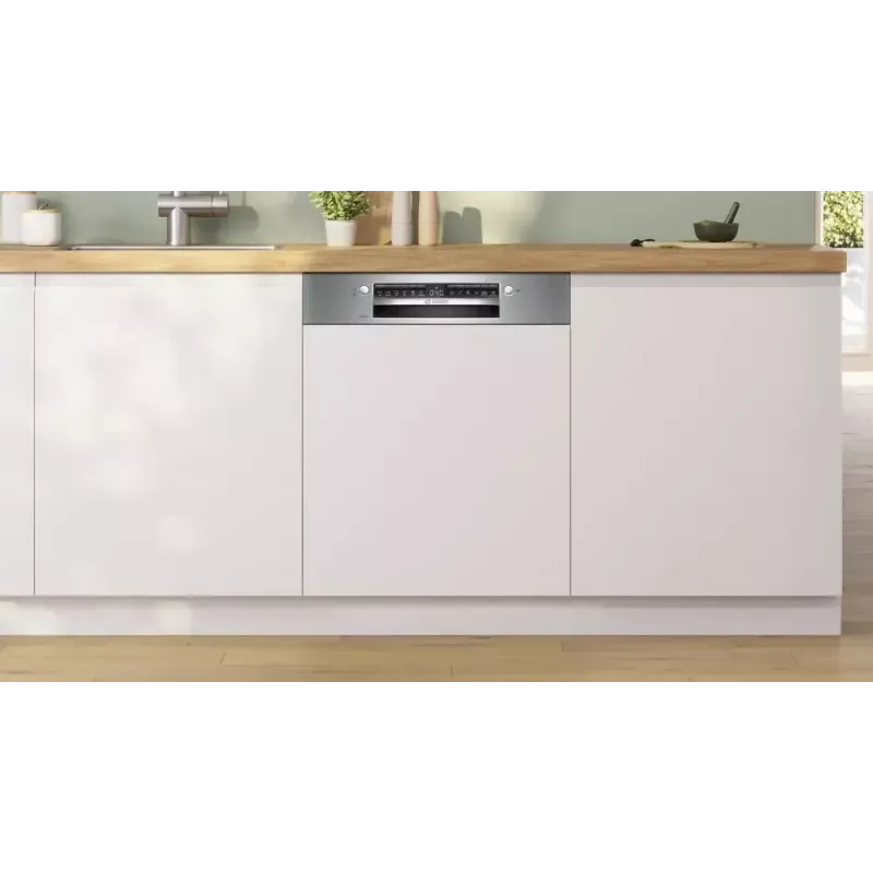 Įmontuojama indaplovė Bosch SMI4EVS04E, pilno dydžio 60 cm, 13 komplektų, energijos klasė D, 6 programos, Wi‑Fi, 46 dB