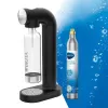 Sodos aparatas BRITA sodaONE Juoda Sidabrinė — saturatorius, 60 l našumas, be BPA, 450×129×240 mm