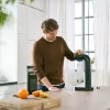 Sodos aparatas BRITA sodaONE Juoda Sidabrinė — saturatorius, 60 l našumas, be BPA, 450×129×240 mm