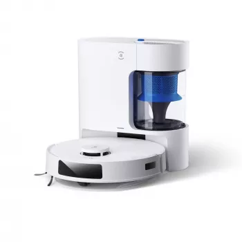 Robotinis dulkių siurblys Ecovacs Deebot N20 Plus — beciklis 0,4 L dulkių, 0,22 L vandens, 5200 mAh, 300 min, 96 mm aukštis, baltas