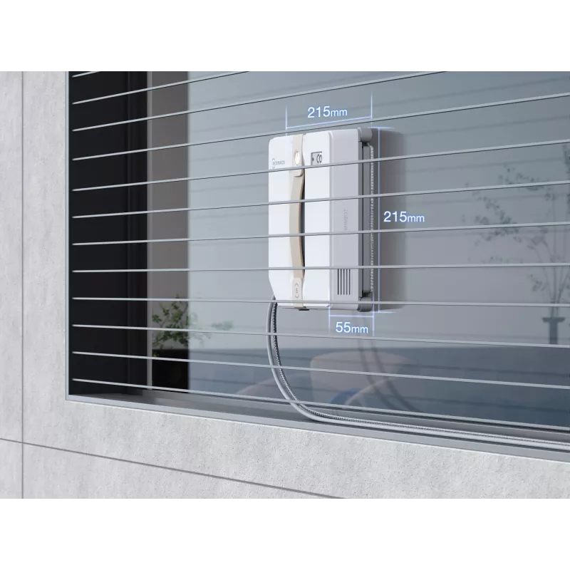 Window cleaning robot Ecovacs Winbot Mini — battery 3000 mAh, suction 7500 Pa, water tank 0.06 L, brushless motor, app support