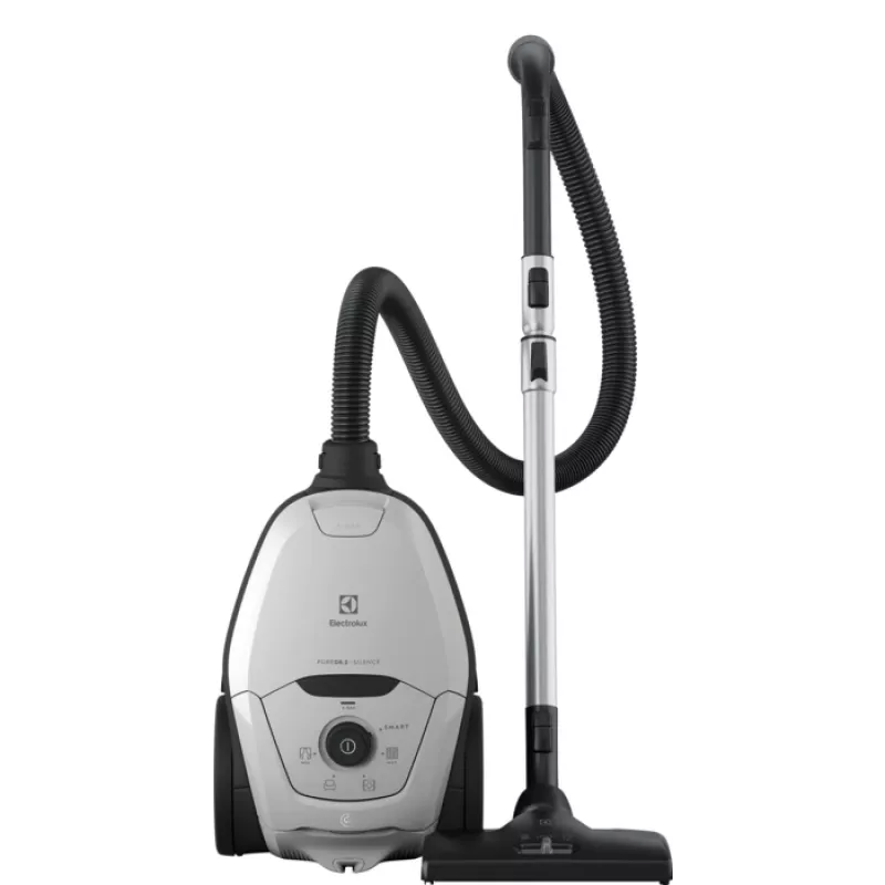 Cilindrinis dulkių siurblys Electrolux Pure D8 — 3,5 l dulkių maišelis, 600 W, teleskopinis vamzdis, higieninis filtras, 12 m veikimo spindulys