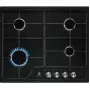 Electrolux EGS6424K, Juoda, Įmontuojama, 60 cm, Dujinė, 4 kaitviečių