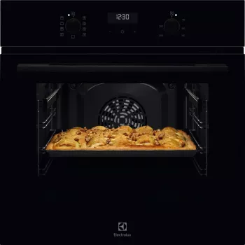 Įmontuojama elektrinė orkaitė Electrolux Serie 600 EOD5H70BZ, 65 L, 2750 W, juoda, sukamoji rankenėlė, LED ekranas