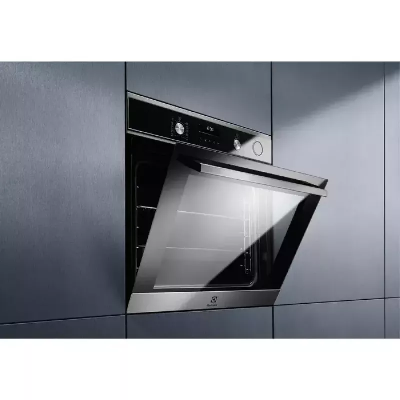 Įmontuojama elektrinė orkaitė Electrolux EOC6H76X — 72 L, konvekcija, grilis, garai, skaitmeninis laikmatis