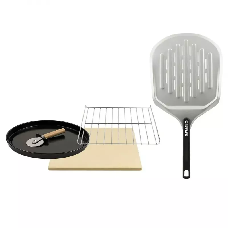 Stalinė elektrinė picos krosnelė G3FERRARI G1018600 PRONTO PIZZA — 1700 W, akmeninis kepimo paviršius, maks. 420 °C, telpa Ø32 cm pica