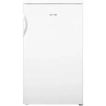 Laisvai pastatomas šaldytuvas Gorenje R492PW — 133 L, baltas, keičiamos durys, LED apšvietimas, sukamoji rankenėlė