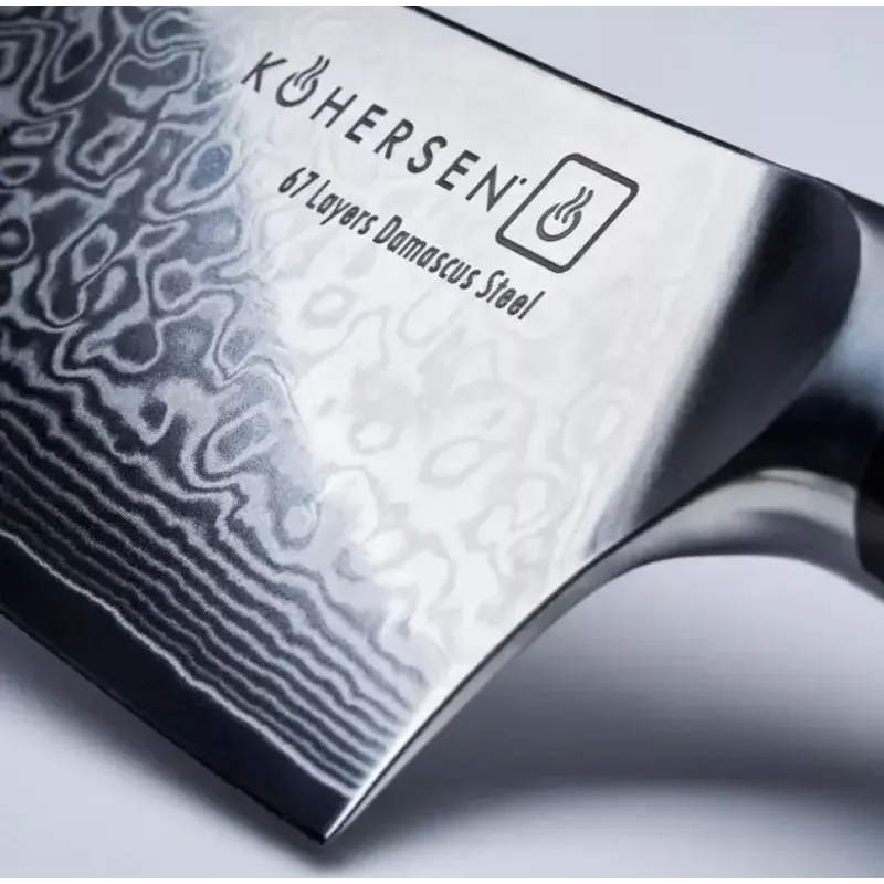 Universalus peilis KOHERSEN Elegance juodmedžio mediena, Damasko plieno ašmenys 12,7 cm, bendras ilgis 243 mm, 127 g