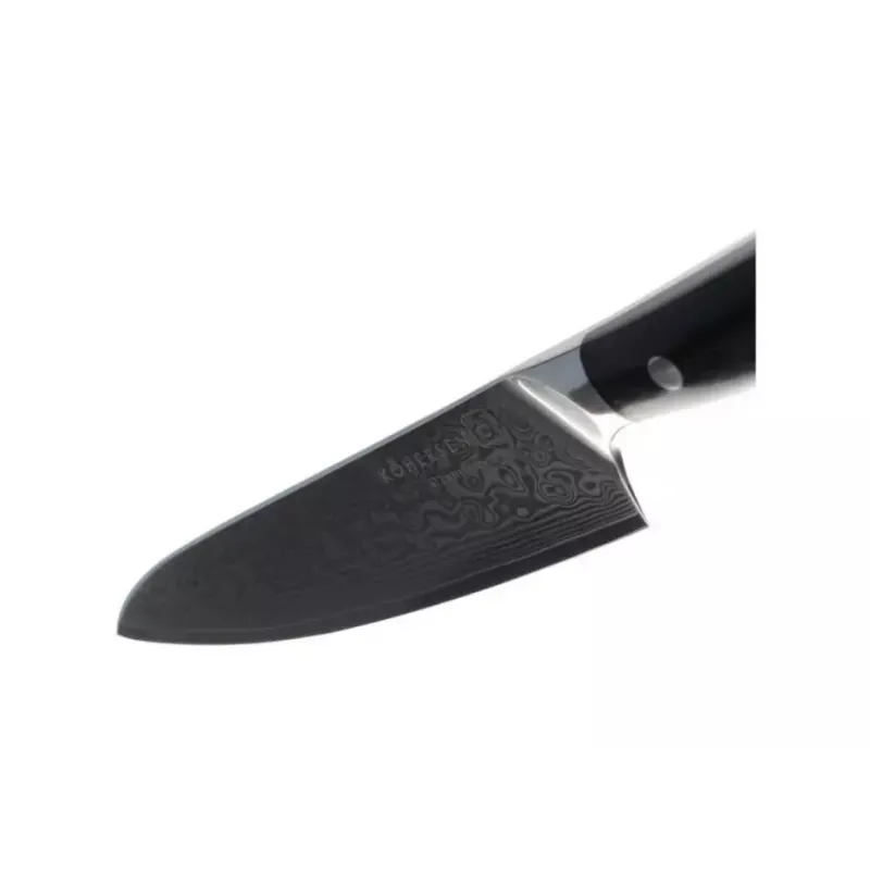 Universalus peilis KOHERSEN Elegance juodmedžio mediena, Damasko plieno ašmenys 12,7 cm, bendras ilgis 243 mm, 127 g