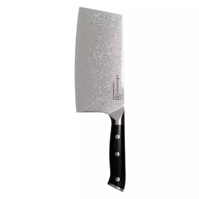 KOHERSEN Elegance juodmedžio medienos Damasko plieno kapoklė 16,5 cm, 60 HRC, 13 cm rankena, 335 g
