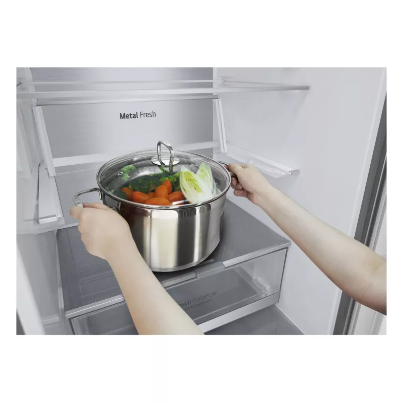 LG GBV7280DPY.APYQEUR šaldytuvas-šaldiklis laisvai pastatomas 387 l sidabrinis