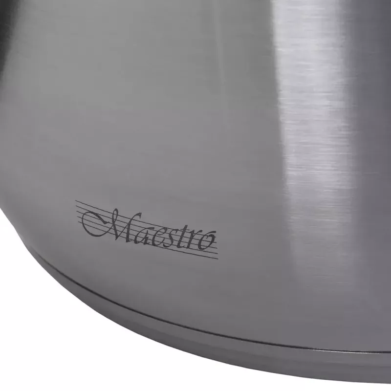 Maestro MR-2021 virimo indų rinkinys — 9 dalių, nerūdijantis plienas, tinka indukcijai, sienelės storis 0,6 mm, su dangčiais
