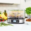 Maisto džiovyklė MPM MSG-12 dehidratorius, 6 padėklai, 380 W, 35–75 °C, 0,5–36 h laikmatis, nerūdijančio plieno korpusas