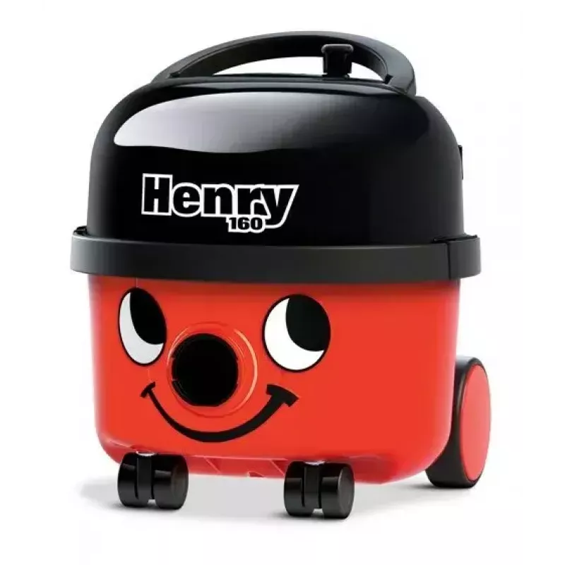 Būgninis dulkių siurblys NUMATIC Henry Compact HVR160 — 6 l dulkių maišas, 620 W, sausas valymas, nerūdijančio plieno vamzdis, 10 m laidas