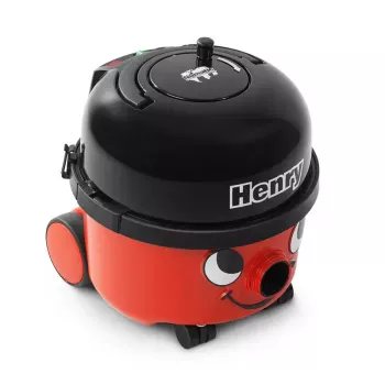 Cilindrinis dulkių siurblys NUMATIC HENRY HVR200-11 — 9 l dulkių maišelis, 620 W, HEPA 11, 10 m laidas, raudonas