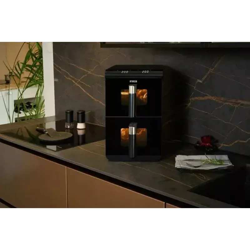 Elektrinė karšto oro gruzdintuvė NOVEEN AF5050, 11 l talpa, 1700 W, 13 programų, 50–200°C, skaitmeninis jutiklinis valdymas