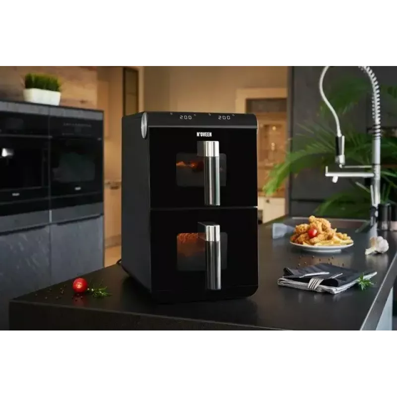 Elektrinė karšto oro gruzdintuvė NOVEEN AF5050, 11 l talpa, 1700 W, 13 programų, 50–200°C, skaitmeninis jutiklinis valdymas