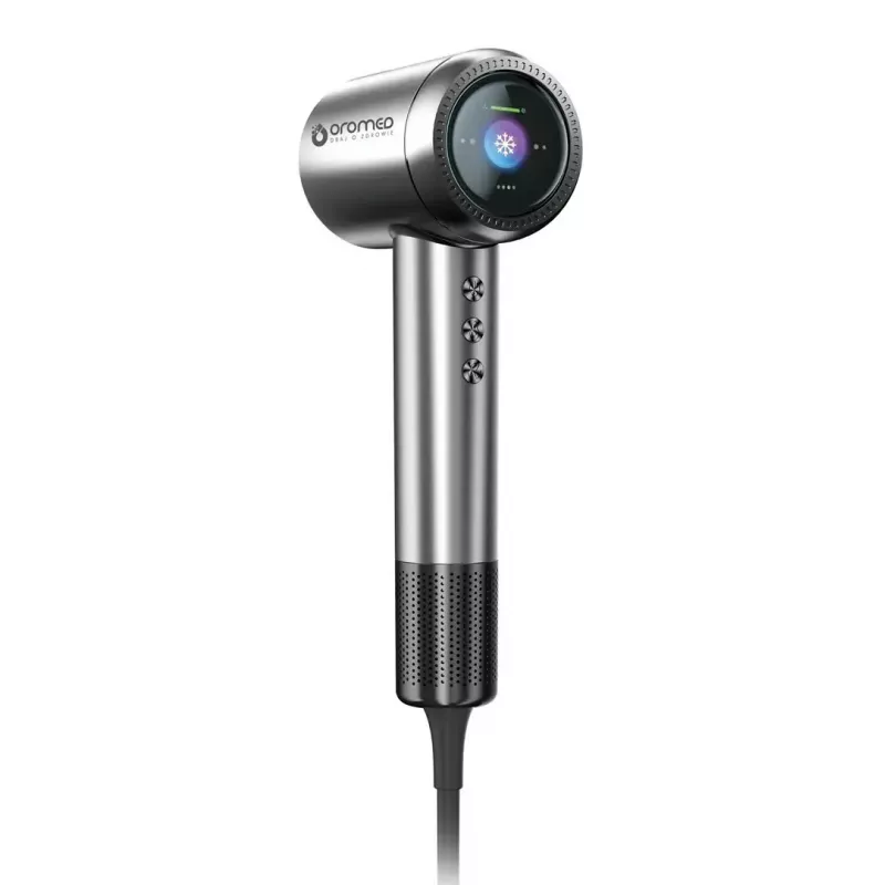 Plaukų džiovintuvas ORO-MED ORO‑F1 SONIC, 1600 W, 3 greičiai, 3 temperatūros nustatymai, LCD, difuzorius ir koncentratorius