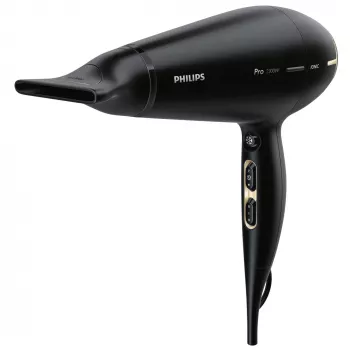 Philips Prestige Pro HPS920/00 plaukų džiovintuvas, AC, juoda, auksinė, pakabinimo žiedas, 3 m, 2300 W, 220–240