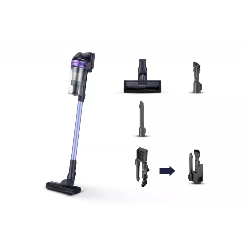 Samsung VS15A6031R4 rankinis dulkių siurblys Baterija Sausas Be maišelio 0.8 L Juoda
