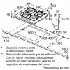 Siemens iQ500 EP6A6PI10 kaitlentė Juoda Integruojama 59 cm Dujos 4 zonos (-ų)