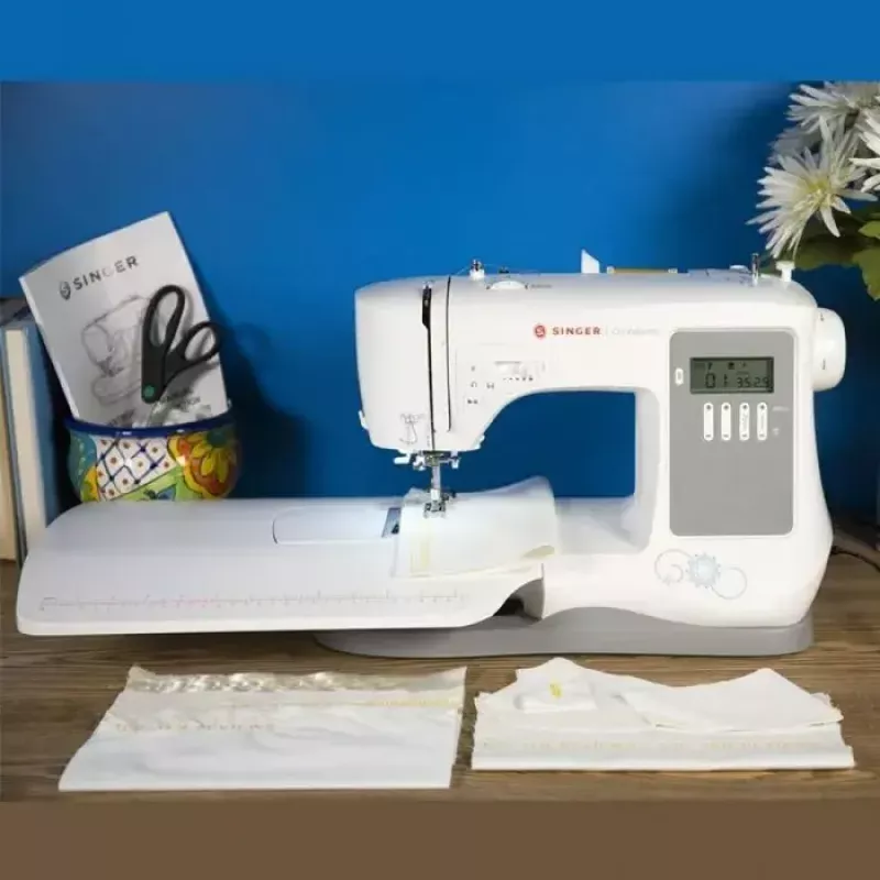 SINGER siuvimo mašina 7640 — elektrinis buitinis modelis, balta, kelios dygsnio programos
