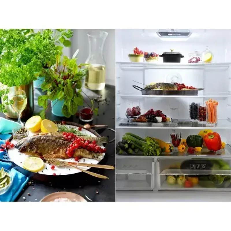 Šaldytuvas-šaldiklis sam cook Multi Door 472 L, juodas, energijos klasė E