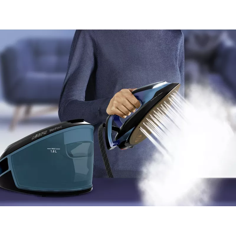 Tefal Express Vision SV8151 2800 W 1,8 l Durilium AirGlide Autoclean lyginimo padas Mėlyna, Juoda
