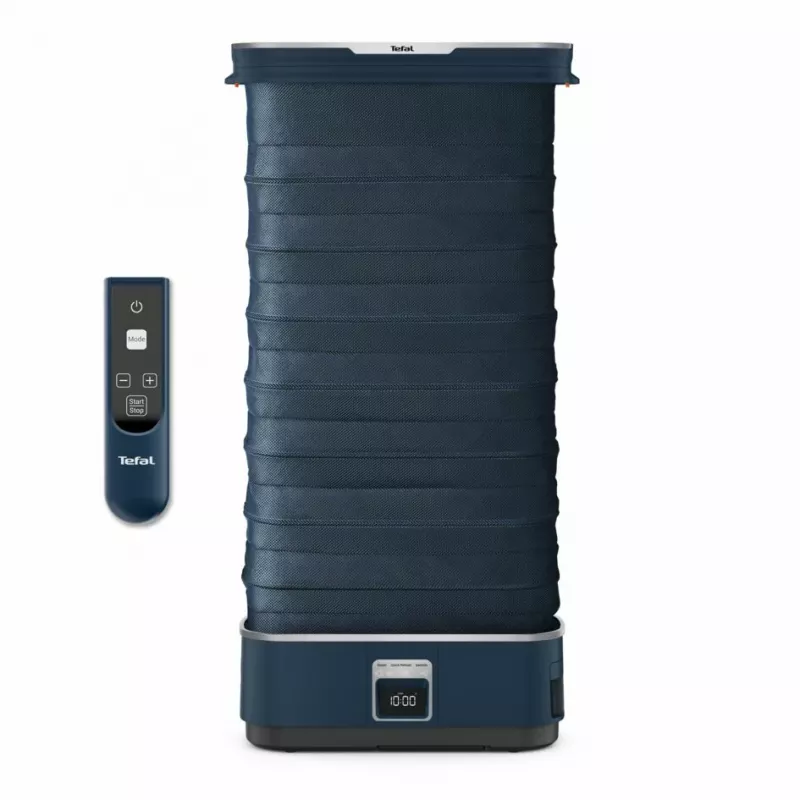 Garų lygintuvas Tefal Care For You First YT2020 1500W 1,2L mėlynas – drabužių garintuvas su nuimamu baku, automatiniu išsijungimu, ekranu