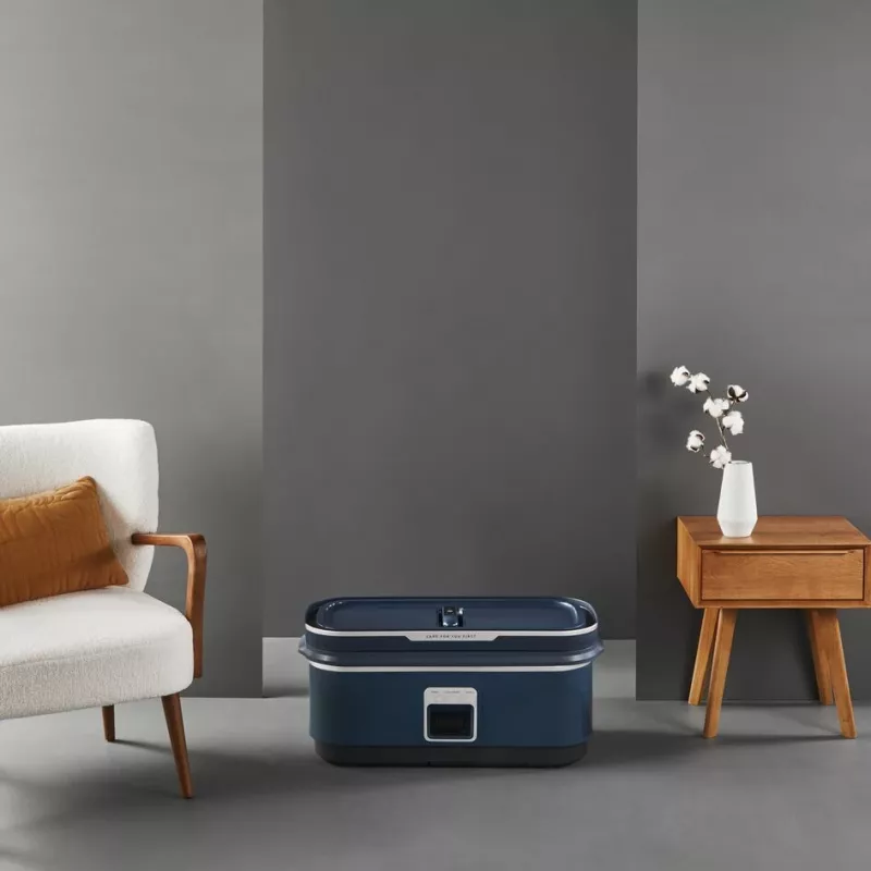 Garų lygintuvas Tefal Care For You First YT2020 1500W 1,2L mėlynas – drabužių garintuvas su nuimamu baku, automatiniu išsijungimu, ekranu