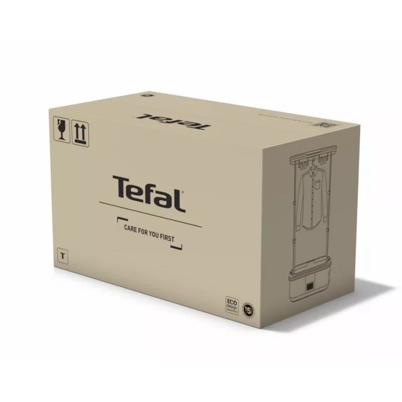 Garų lygintuvas Tefal Care For You First YT2020 1500W 1,2L mėlynas – drabužių garintuvas su nuimamu baku, automatiniu išsijungimu, ekranu