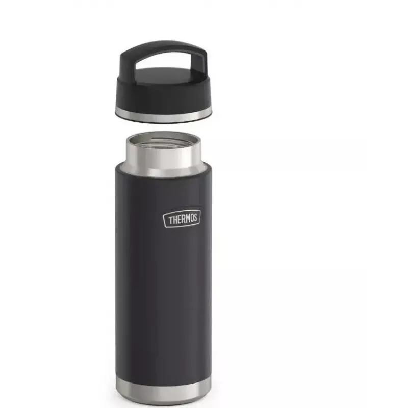 Thermos kelioninis puodelis THERMOS 130101, vakuuminis izoliacinis termo butelis 710 ml, nerūdijantis plienas, juodas