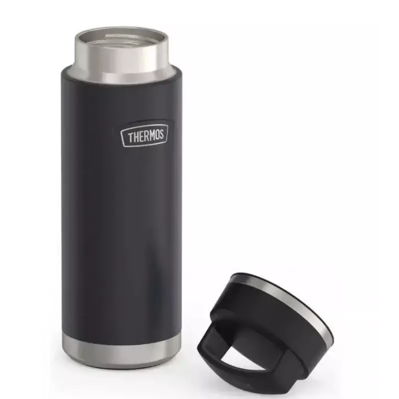 Thermos kelioninis puodelis THERMOS 130101, vakuuminis izoliacinis termo butelis 710 ml, nerūdijantis plienas, juodas